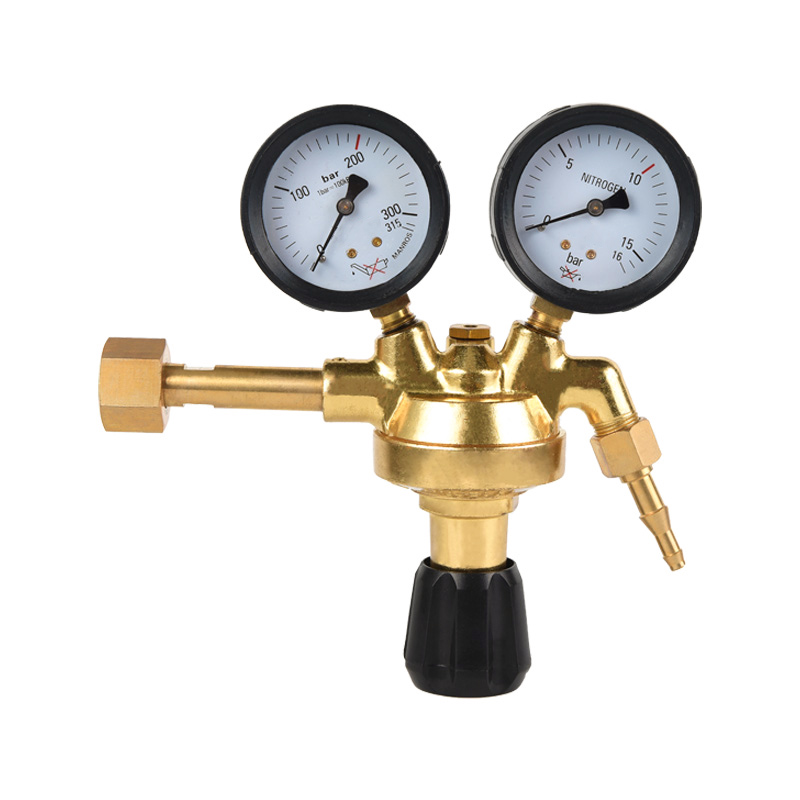 Italian Type Nitrogen Regulator Brass Body regulator with Integrated Safety Valve and Shut-off Valve