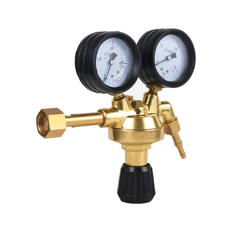 Italian Type Nitrogen Regulator Brass Body regulator with Integrated Safety Valve and Shut-off Valve