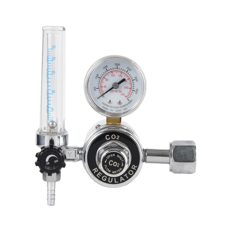 Heated Type Carbon Dioxide CO2 Regulator Full Brass Gas Regulator with Adjustable Pressure
