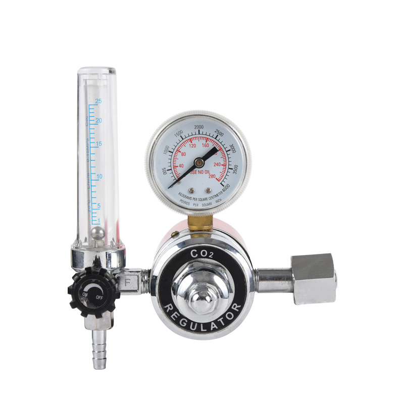 Heated Type Carbon Dioxide CO2 Regulator Full Brass Gas Regulator with Adjustable Pressure