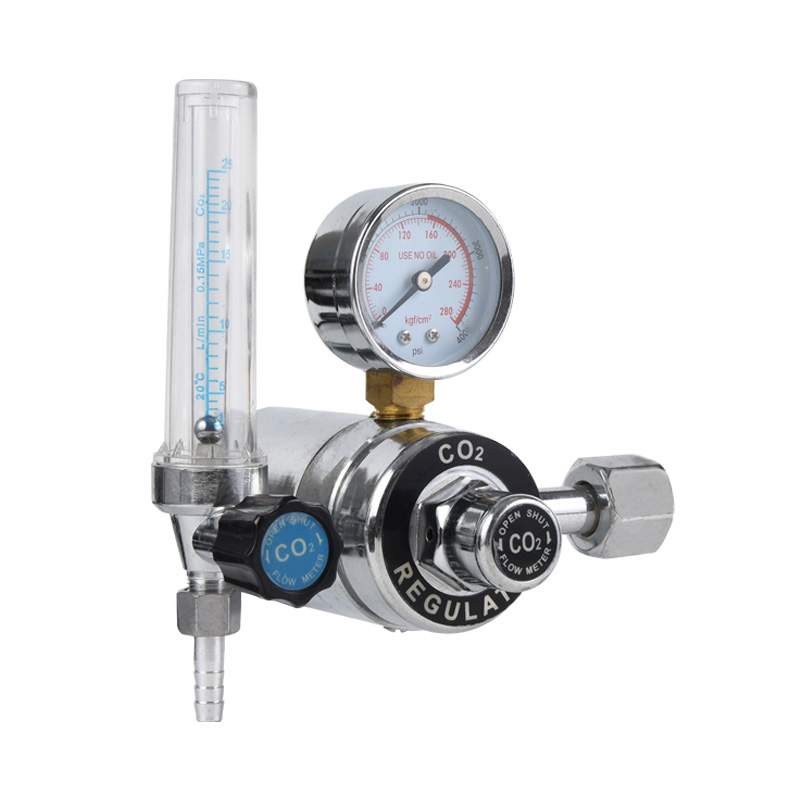 Heated Type Carbon Dioxide CO2 Regulator Full Brass Gas Regulator with Adjustable Pressure