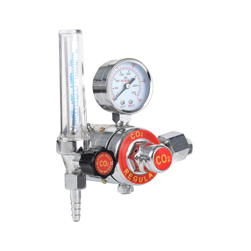 Heated Type Carbon Dioxide CO2 Regulator Full Brass Gas Regulator with Adjustable Pressure