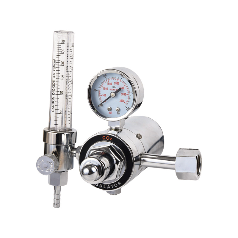 Heated Type Carbon Dioxide CO2 Regulator Full Brass Gas Regulator with Adjustable Pressure