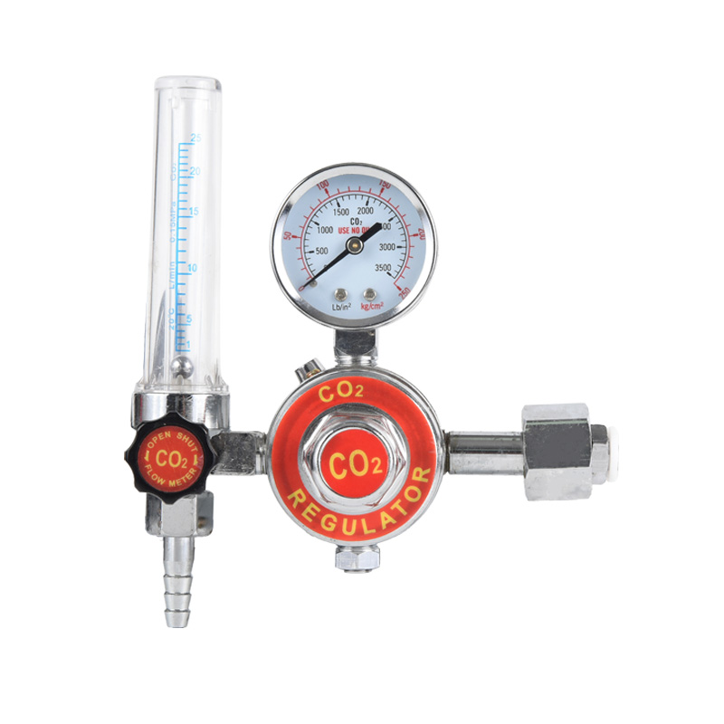 Heated Type Carbon Dioxide CO2 Regulator Full Brass Gas Regulator with Adjustable Pressure